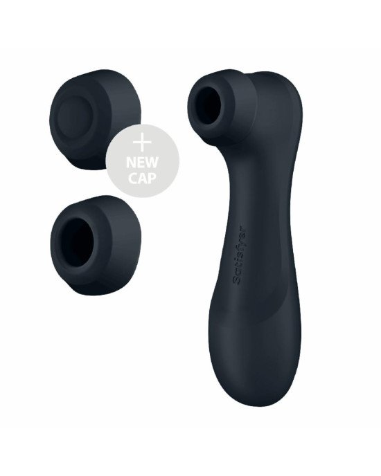 Вакуумний кліторальний стимулятор Satisfyer Pro 2 Generation 3 with Liquid Air Connect App Dark Grey Вакуумний кліторальний стимулятор Satisfyer Pro 2 Generation 3 with Liquid Air Connect App Dark Grey