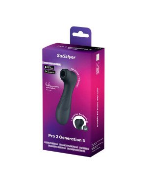 Вакуумний кліторальний стимулятор Satisfyer Pro 2 Generation 3 with Liquid Air Connect App Dark Grey Вакуумний кліторальний стимулятор Satisfyer Pro 2 Generation 3 with Liquid Air Connect App Dark Grey