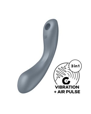 Вакуумний кліторальний стимулятор Satisfyer Curvy Trinity 1 Bluegrey