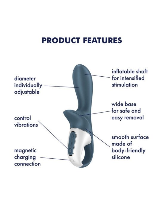 Анальний вібратор Satisfyer Air Pump Booty 2, надувається Анальний вібратор Satisfyer Air Pump Booty 2, надувається