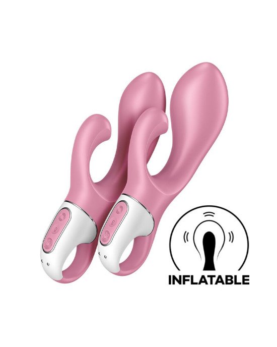 Вібратор-кролик Satisfyer Air Pump Bunny 2, надувається Вібратор-кролик Satisfyer Air Pump Bunny 2, надувається