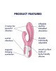 Вібратор-кролик Satisfyer Air Pump Bunny 2, надувається Вібратор-кролик Satisfyer Air Pump Bunny 2, надувається
