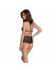 Сітчасте боді з мереживним ліфом Passion DELIENA BODY XXL/XXXL black Сітчасте боді з мереживним ліфом Passion DELIENA BODY XXL/XXXL black