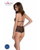 Сітчасте боді з мереживним ліфом Passion DELIENA BODY XXL/XXXL black Сітчасте боді з мереживним ліфом Passion DELIENA BODY XXL/XXXL black