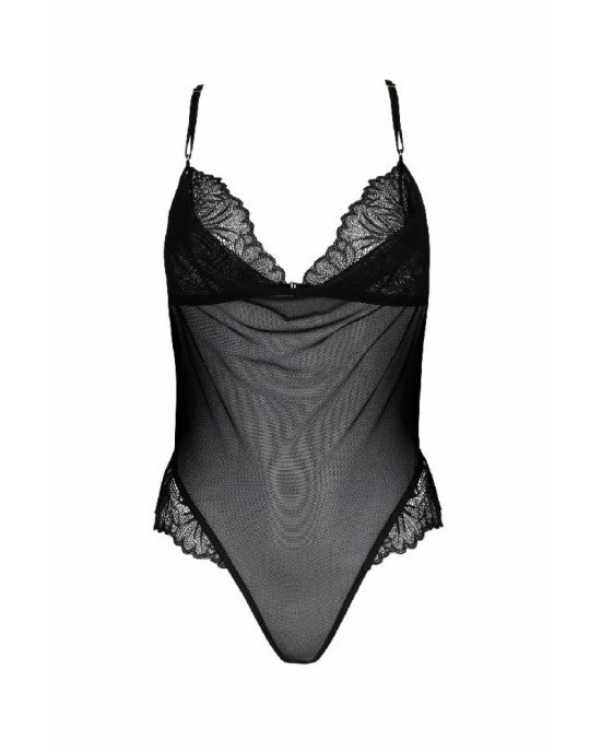 Сітчасте боді з мереживним ліфом Passion DELIENA BODY XXL/XXXL black Сітчасте боді з мереживним ліфом Passion DELIENA BODY XXL/XXXL black