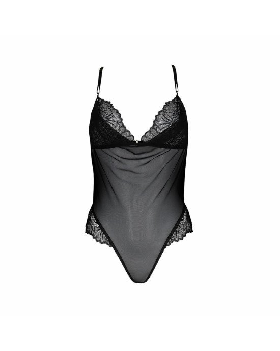 Сітчасте боді з мереживним ліфом Passion DELIENA BODY XXL/XXXL black Сітчасте боді з мереживним ліфом Passion DELIENA BODY XXL/XXXL black