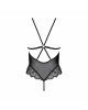 Сітчасте боді з мереживним ліфом Passion DELIENA BODY XXL/XXXL black Сітчасте боді з мереживним ліфом Passion DELIENA BODY XXL/XXXL black