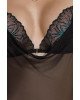 Сорочка Passion DELIENA CHEMISE L/XL black, стрінги із заниженою талією Сорочка Passion DELIENA CHEMISE L/XL black, стрінги із заниженою талією