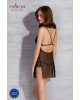 Сорочка Passion DELIENA CHEMISE XXL/XXXL black, стрінги із заниженою талією Сорочка Passion DELIENA CHEMISE XXL/XXXL black, стрінги із заниженою талією