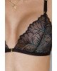 Комплект з відкритим доступом Passion DELIENA SET XXL/XXXL black, ліф, стрінги, пояс для панчіх Комплект з відкритим доступом Passion DELIENA SET XXL/XXXL black, ліф, стрінги, пояс для панчіх
