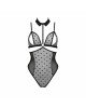 Боді з відкритими грудьми Passion DOMINICA BODY L/XL black, комір-чокер, корсет Боді з відкритими грудьми Passion DOMINICA BODY L/XL black, комір-чокер, корсет