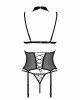 Корсет з відкритими грудьми Passion DOMINICA CORSET XXL/XXXL beige, пажі для панчіх, стрінги Корсет з відкритими грудьми Passion DOMINICA CORSET XXL/XXXL beige, пажі для панчіх, стрінги