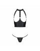 Комплект білизни з відкритими грудьми Passion GENEVIA SET WITH OPEN BRA S/M black, корсет, стрінги Комплект білизни з відкритими грудьми Passion GENEVIA SET WITH OPEN BRA S/M black, корсет, стрінги