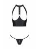 Комплект білизни з відкритими грудьми Passion GENEVIA SET WITH OPEN BRA XXL/XXXL black, корсет, стрі Комплект білизни з відкритими грудьми Passion GENEVIA SET WITH OPEN BRA XXL/XXXL black, корсет, стрі