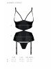 Корсет з відкритими грудьми Passion JANNIES CORSET L/XL black, стрінги в наборі Корсет з відкритими грудьми Passion JANNIES CORSET L/XL black, стрінги в наборі