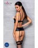 Корсет з відкритими грудьми Passion JANNIES CORSET L/XL black, стрінги в наборі Корсет з відкритими грудьми Passion JANNIES CORSET L/XL black, стрінги в наборі