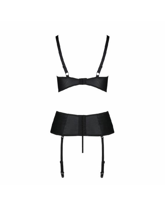 Корсет з відкритими грудьми Passion JANNIES CORSET L/XL black, стрінги в наборі Корсет з відкритими грудьми Passion JANNIES CORSET L/XL black, стрінги в наборі