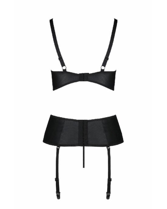 Корсет з відкритими грудьми Passion JANNIES CORSET L/XL black, стрінги в наборі Корсет з відкритими грудьми Passion JANNIES CORSET L/XL black, стрінги в наборі