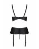Корсет з відкритими грудьми Passion JANNIES CORSET S/M black, стрінги в наборі Корсет з відкритими грудьми Passion JANNIES CORSET S/M black, стрінги в наборі
