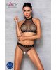 Білизна з відкритим доступом Passion MOONLIGHT SET L/XL black топ, стрінги Білизна з відкритим доступом Passion MOONLIGHT SET L/XL black топ, стрінги
