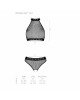 Білизна з відкритим доступом Passion MOONLIGHT SET S/M black, топ, стрінги Білизна з відкритим доступом Passion MOONLIGHT SET S/M black, топ, стрінги