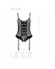 Корсет зі шнурівкою Passion NESSY CORSET S/M black, стрінги з відкритим доступом, пажі для панчіх Корсет зі шнурівкою Passion NESSY CORSET S/M black, стрінги з відкритим доступом, пажі для панчіх