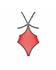 Напівпрозоре боді з мереживом Passion PEONIA BODY L/XL red Напівпрозоре боді з мереживом Passion PEONIA BODY L/XL red