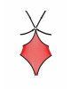 Напівпрозоре боді з мереживом Passion PEONIA BODY L/XL red Напівпрозоре боді з мереживом Passion PEONIA BODY L/XL red