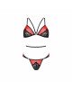 Комплект білизни Passion PEONIA SET XXL/XXXL red, бра, трусики Комплект білизни Passion PEONIA SET XXL/XXXL red, бра, трусики