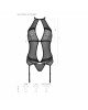 Корсет з пажами Passion SATARA CORSET S/M red, стрінги, мереживо, застібки спереду та ззаду Корсет з пажами Passion SATARA CORSET S/M red, стрінги, мереживо, застібки спереду та ззаду