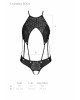 Боді з відкритим доступом Passion TASMINA BODY L/XL black, екошкіра, шнурівки, ажурні мережива Боді з відкритим доступом Passion TASMINA BODY L/XL black, екошкіра, шнурівки, ажурні мережива
