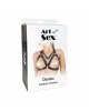 Портупея жіноча з шипами Art of Sex - Demia Leather harness, Чорна L-2XL Портупея жіноча з шипами Art of Sex - Demia Leather harness, Чорна L-2XL