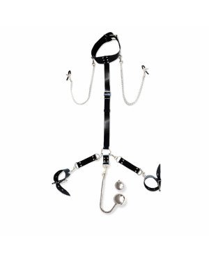 Бондажний набір із металевим анальним гаком №4 Art of Sex Beatrice Bondage set with anal hook №4