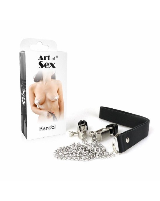 Затискач для сосків з повідцем Art of Sex - Kendal Затискач для сосків з повідцем Art of Sex - Kendal
