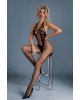 Бодістокінг Caprice Lingerie Model 08 One size Black, імітація шнурівки Бодістокінг Caprice Lingerie Model 08 One size Black, імітація шнурівки