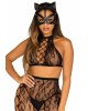 Leg Avenue Vegan leather studded catmask Black Leg Avenue Vegan leather studded catmask Black