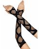 Leg Avenue Faux wrap net arm warmers Black Leg Avenue Faux wrap net arm warmers Black