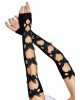 Leg Avenue Butterfly applique arm warmers Black