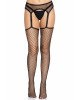 Leg Avenue Net stockings with garter belt Black O/S