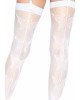 Leg Avenue butterfly backseam thigh highs White O/S Leg Avenue butterfly backseam thigh highs White O/S