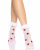 Leg Avenue Strawberry ruffle top anklets Leg Avenue Strawberry ruffle top anklets