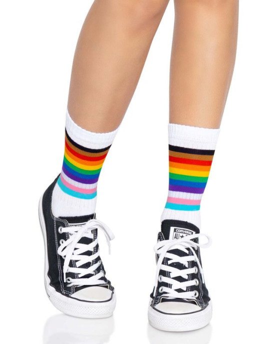 Leg Avenue Pride crew socks Rainbow Leg Avenue Pride crew socks Rainbow