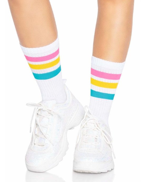 Leg Avenue Pride crew socks Pansexual