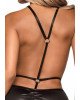 Leg Avenue Wet look open cup mini dress Black O/S