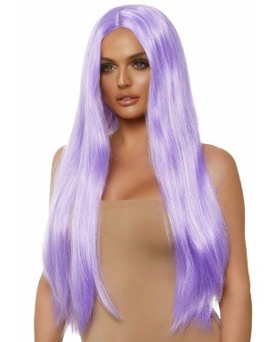 Leg Avenue Long straight center part wig lavender