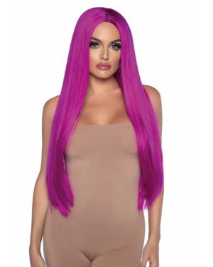 Leg Avenue Long straight center part wig Raspberry