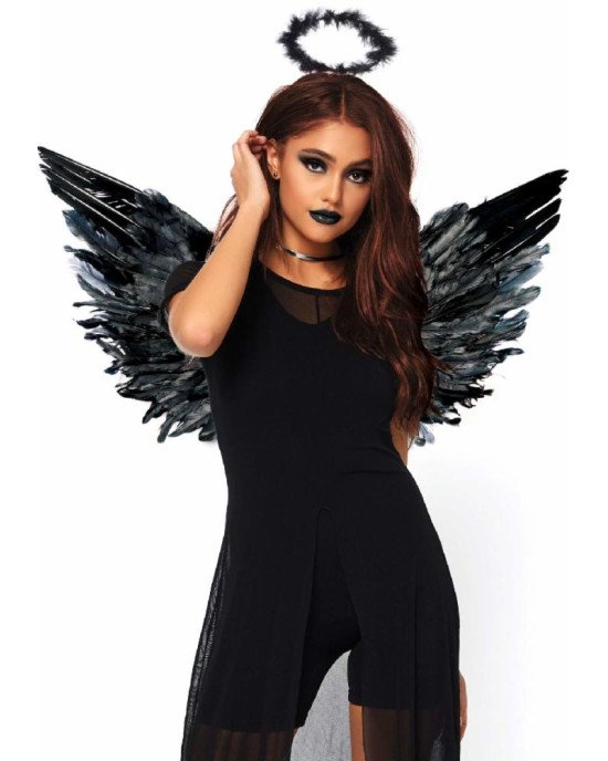 Leg Avenue Angel Accessory Kit Black Leg Avenue Angel Accessory Kit Black