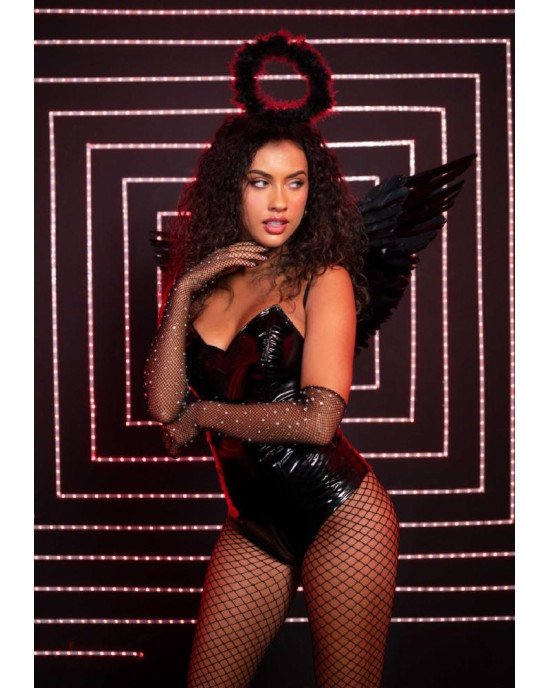 Leg Avenue Angel Accessory Kit Black Leg Avenue Angel Accessory Kit Black