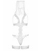 Leg Avenue G-string teddy, veil & garter White O/S Leg Avenue G-string teddy, veil & garter White O/S