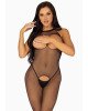 Leg Avenue Fishnet Halter Bodystocking Black O/S